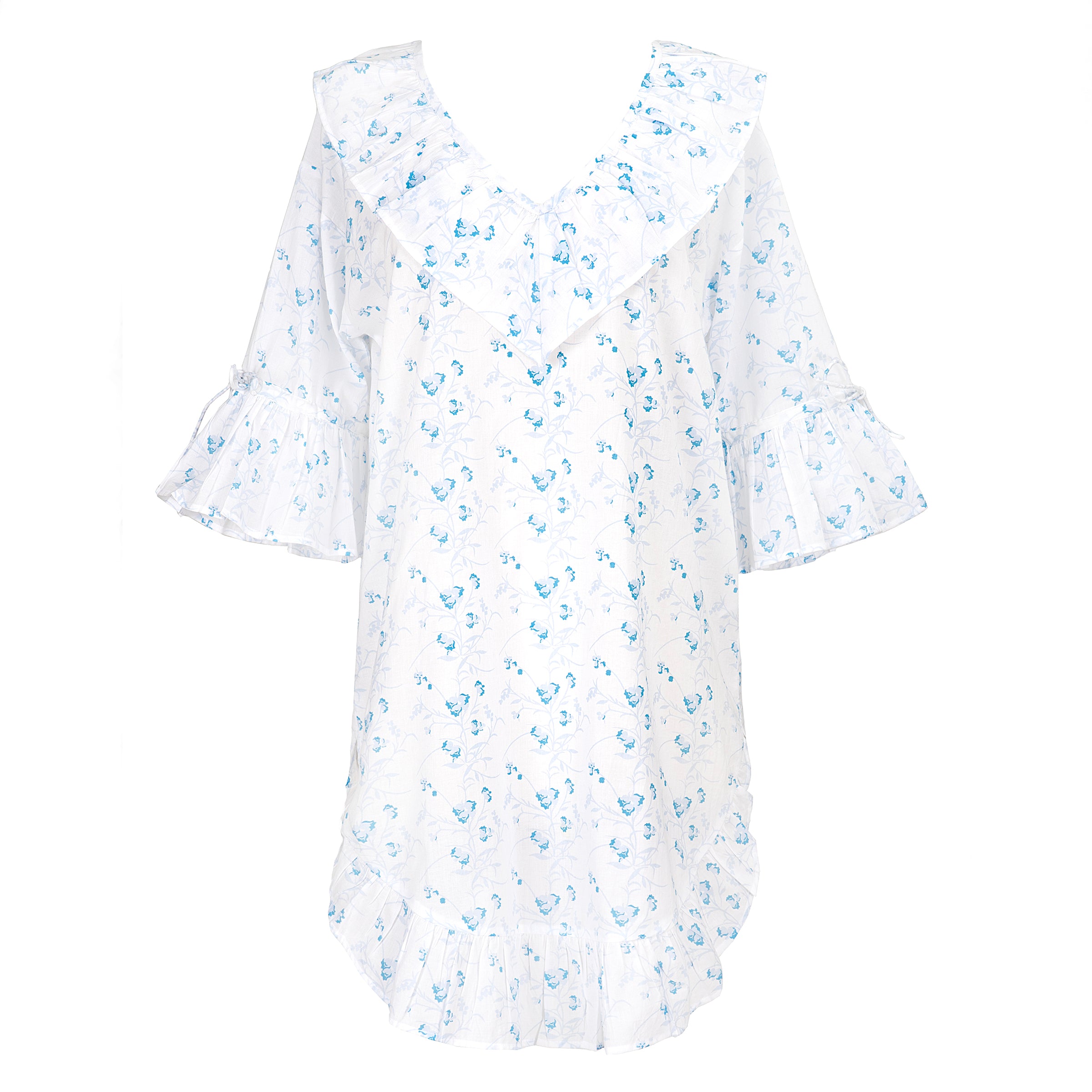 LILY COTTON POET NIGHTSHIRT - Lenora