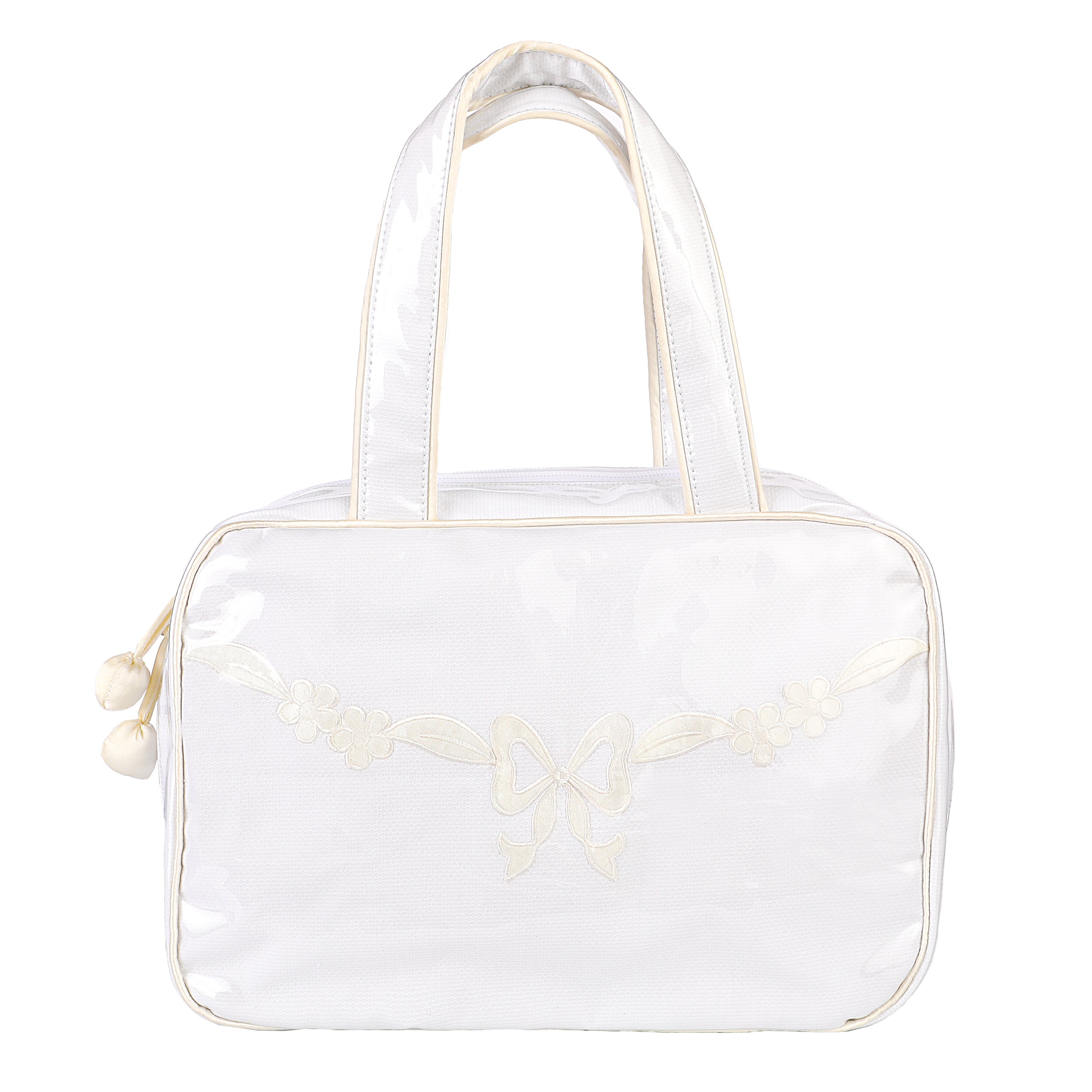 FLORAL BOW HANGING TRAVEL BAG - Lenora