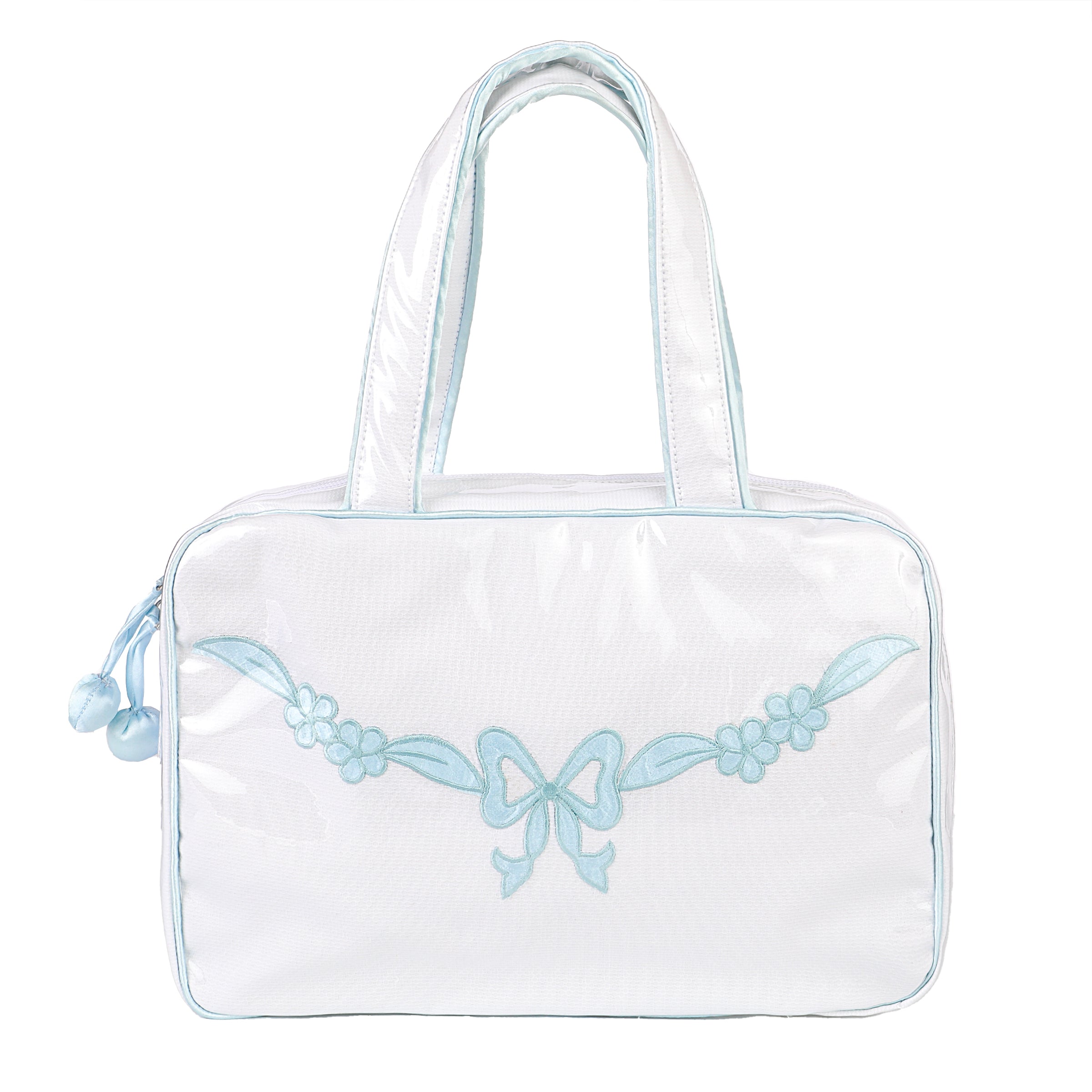 FLORAL BOW HANGING TRAVEL BAG - Lenora