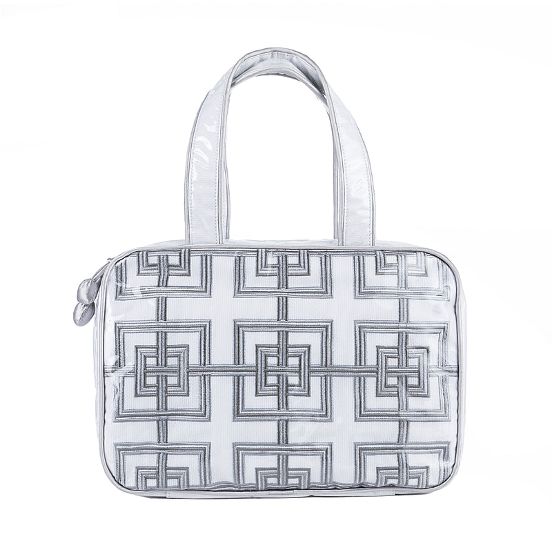 Geometric Hanging Cosmetic Bag - Lenora