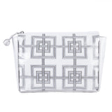 Geometric Large Makeup Bag - Lenora