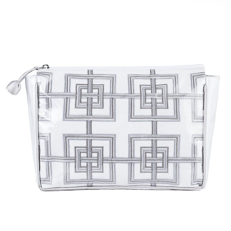 GEOMETRIC LARGE MAKEUP BAG - Lenora