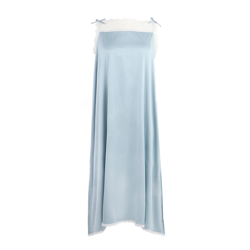 CHLOE LACE & SATIN NIGHTGOWN - Lenora