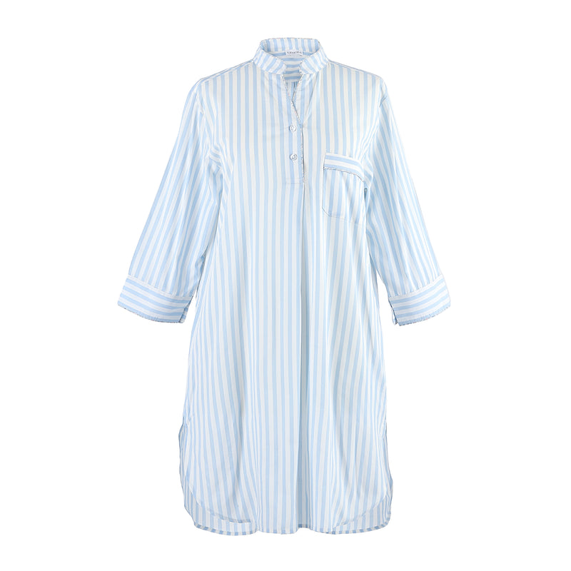 CLASSIC COTTON STRIPED NIGHTSHIRT - Lenora