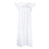 EMILY COTTON SMOCKED NIGHTGOWN - Lenora