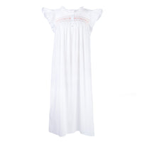 EMILY COTTON SMOCKED NIGHTGOWN - Lenora