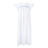 EMILY COTTON SMOCKED NIGHTGOWN - Lenora