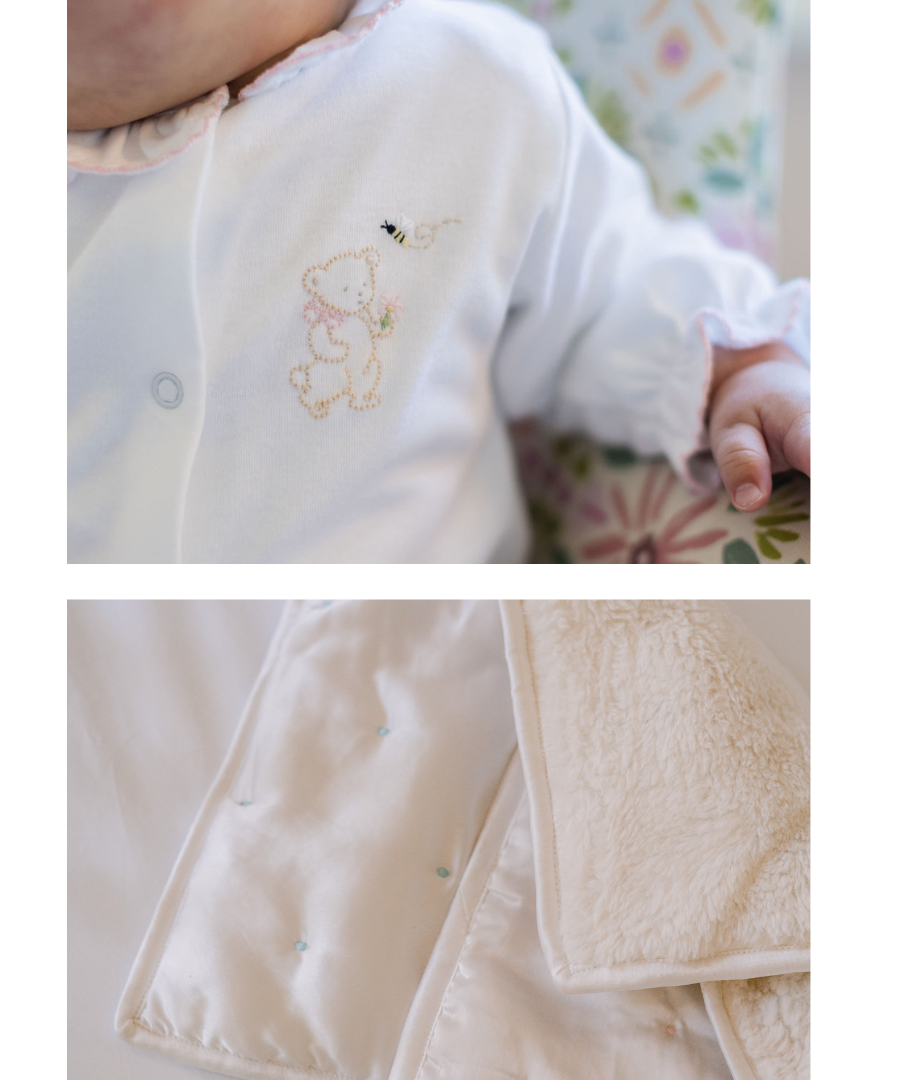 Teddy Bear Footie & Lovie Bundle - Lenora