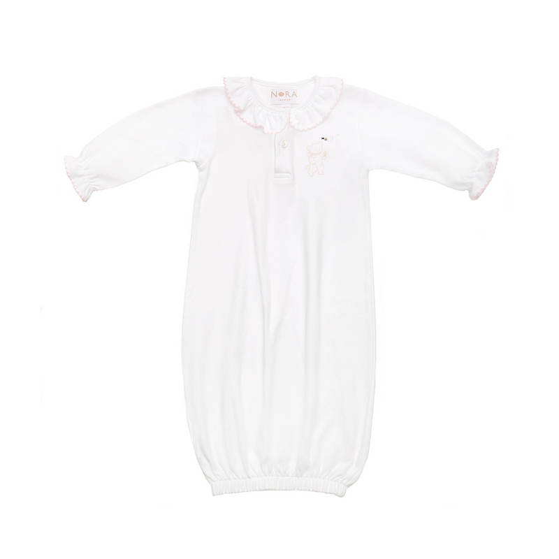 BABY TEDDY BEAR COTTON KNIT SACK - Lenora