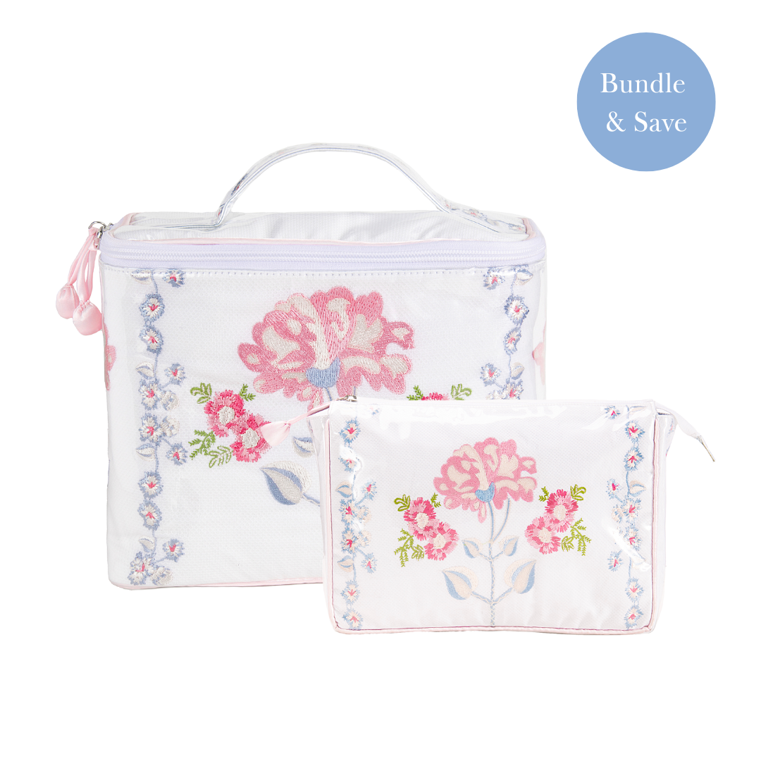 Peony Train Case Bundle - Lenora