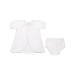 BABY COTTON KNIT SHORT SLEEVE DIAPER SET - Lenora