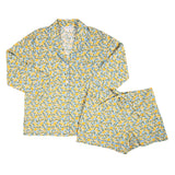 CLASSIC COTTON SHORT PAJAMAS IN LEMON LIBERTY - Lenora