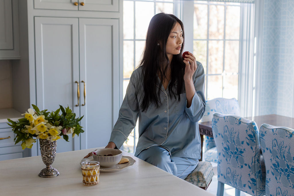 CHLOE SATIN PAJAMAS - Lenora