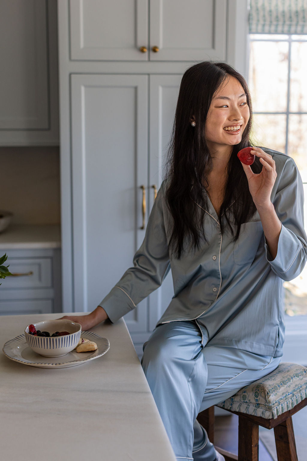 CHLOE SATIN PAJAMAS - Lenora