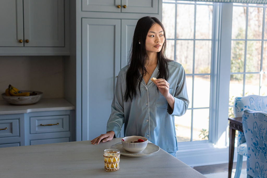 CHLOE SATIN PAJAMAS - Lenora