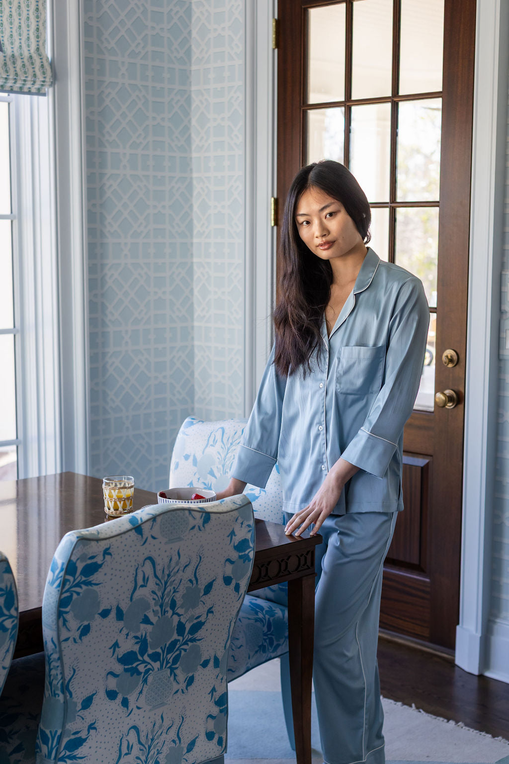 CHLOE SATIN PAJAMAS - Lenora