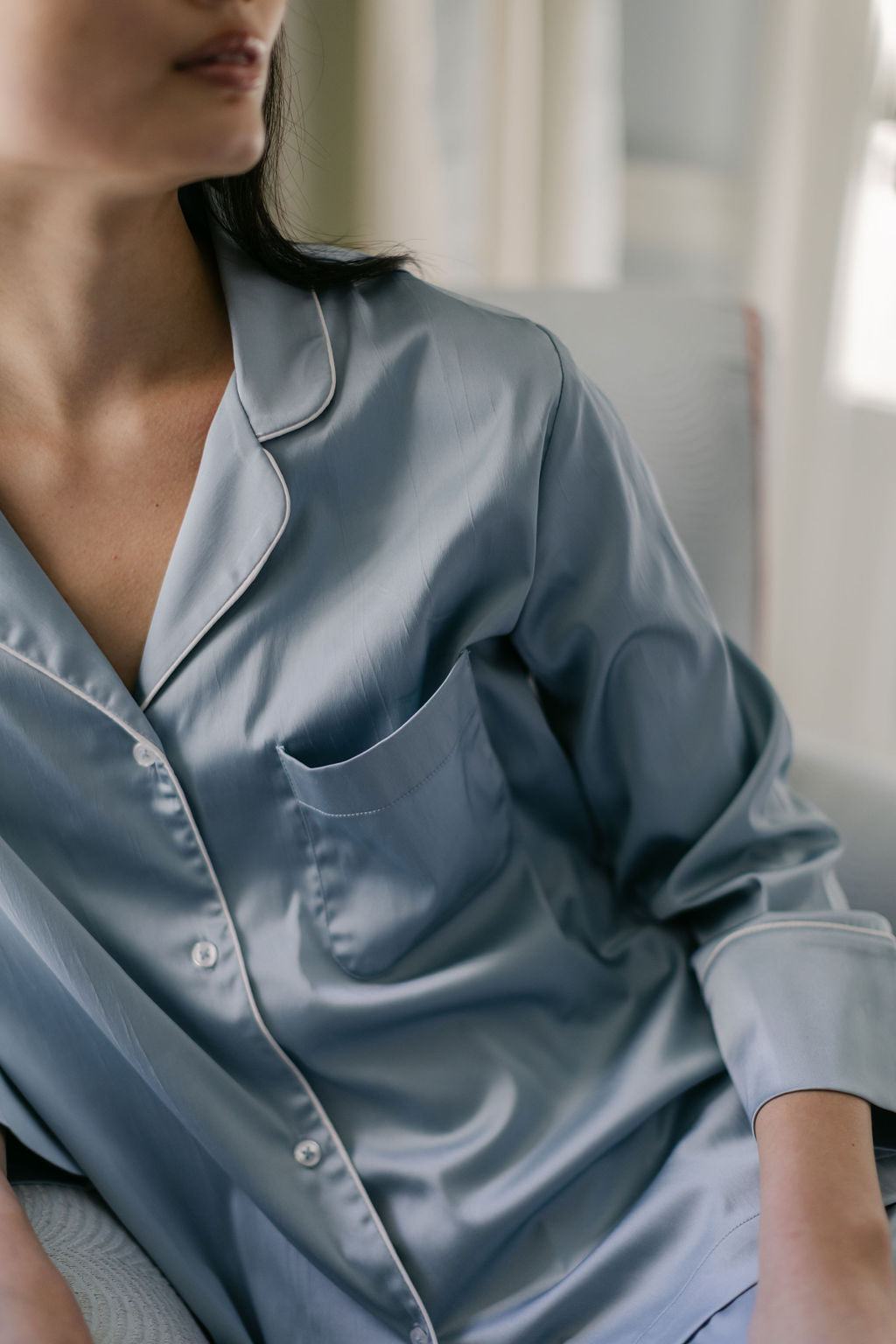 CHLOE SATIN PAJAMAS - Lenora