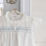 EMILY COTTON SMOCKED NIGHTGOWN - Lenora