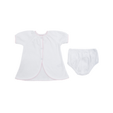 BABY COTTON KNIT SHORT SLEEVE DIAPER SET - Lenora