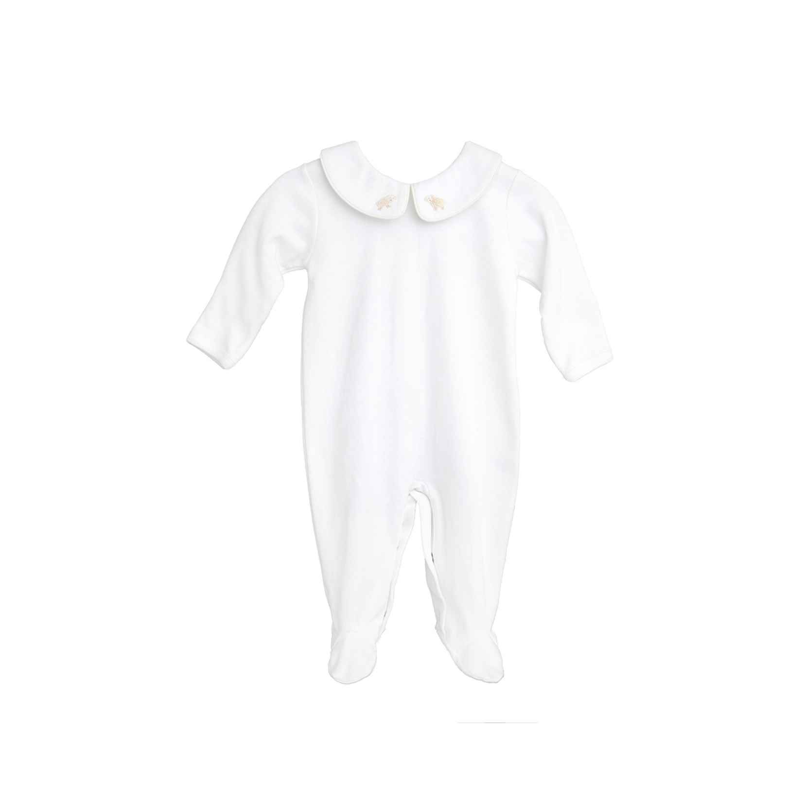 BABY LITTLE BO PEEP COTTON KNIT FOOTIE - Lenora