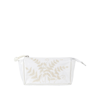 Fern Small Makeup Bag - Ivory