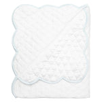 BABY HAND QUILTED SATIN BLANKET - Lenora