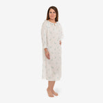 LUCY RUFFLE LONG SLEEVE NIGHTGOWN - Lenora