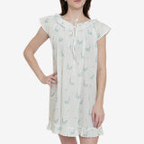 LUCY RUFFLE SHORT NIGHTGOWN - Lenora