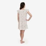 LUCY RUFFLE SHORT NIGHTGOWN - Lenora