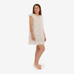 LUCY RUFFLE SHORT NIGHTGOWN - Lenora