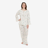 LUCY RUFFLE LONG PAJAMAS - Lenora