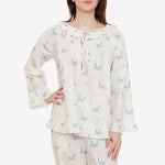 LUCY RUFFLE LONG PAJAMAS - Lenora