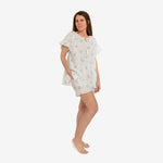LUCY RUFFLE SHORT PAJAMAS - Lenora