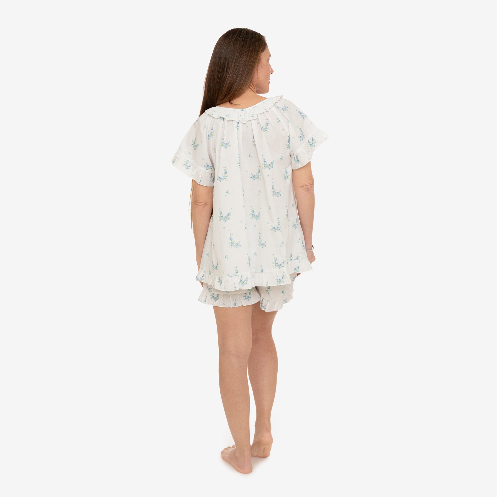 LUCY RUFFLE SHORT PAJAMAS - Lenora