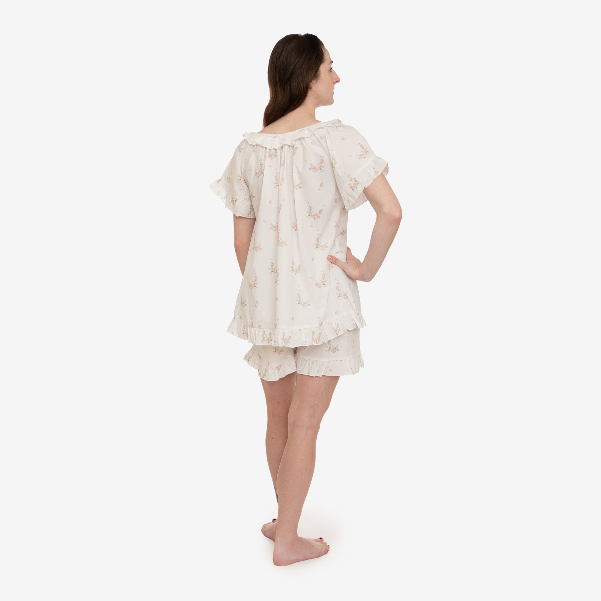 LUCY RUFFLE SHORT PAJAMAS - Lenora