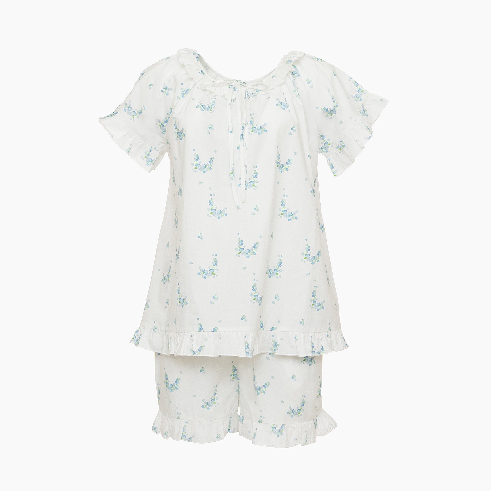 LUCY RUFFLE SHORT PAJAMAS - Lenora