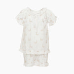 LUCY RUFFLE SHORT PAJAMAS - Lenora