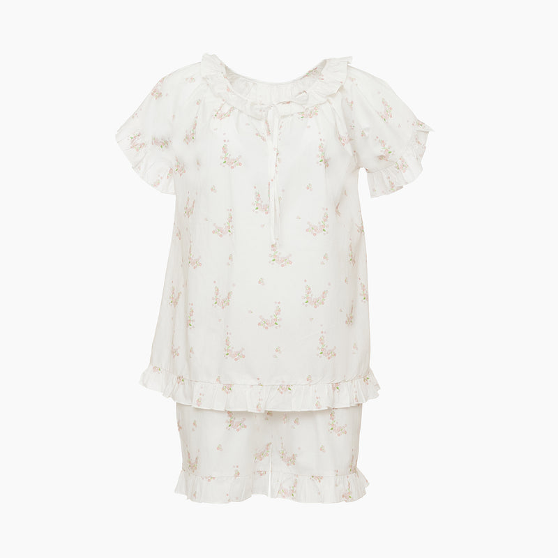 LUCY RUFFLE SHORT PAJAMAS - Lenora