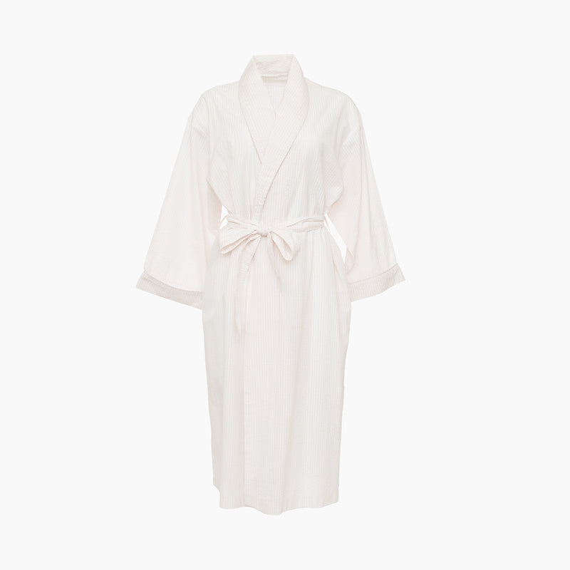 SEERSUCKER UNISEX ROBE - Lenora