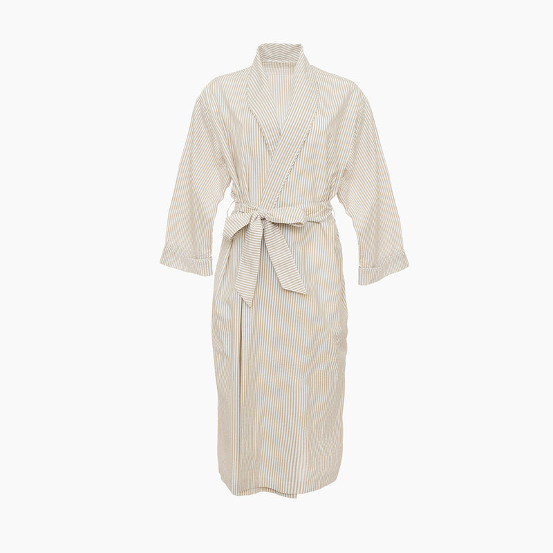SEERSUCKER UNISEX ROBE - Lenora