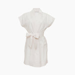 SEERSUCKER SHORT ROBE - Lenora