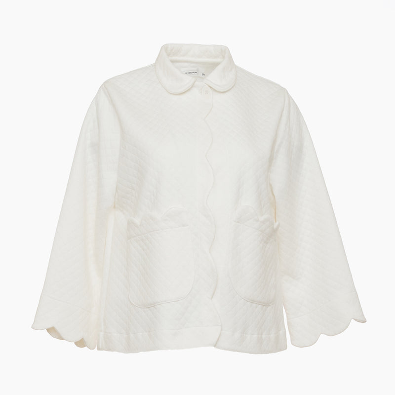 QUILTED BED JACKET - Lenora