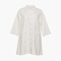 QUILTED BUTTON FRONT ROBE - Lenora