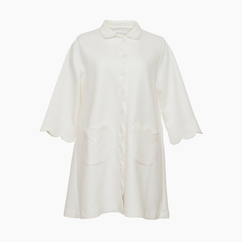 QUILTED BUTTON FRONT ROBE - Lenora