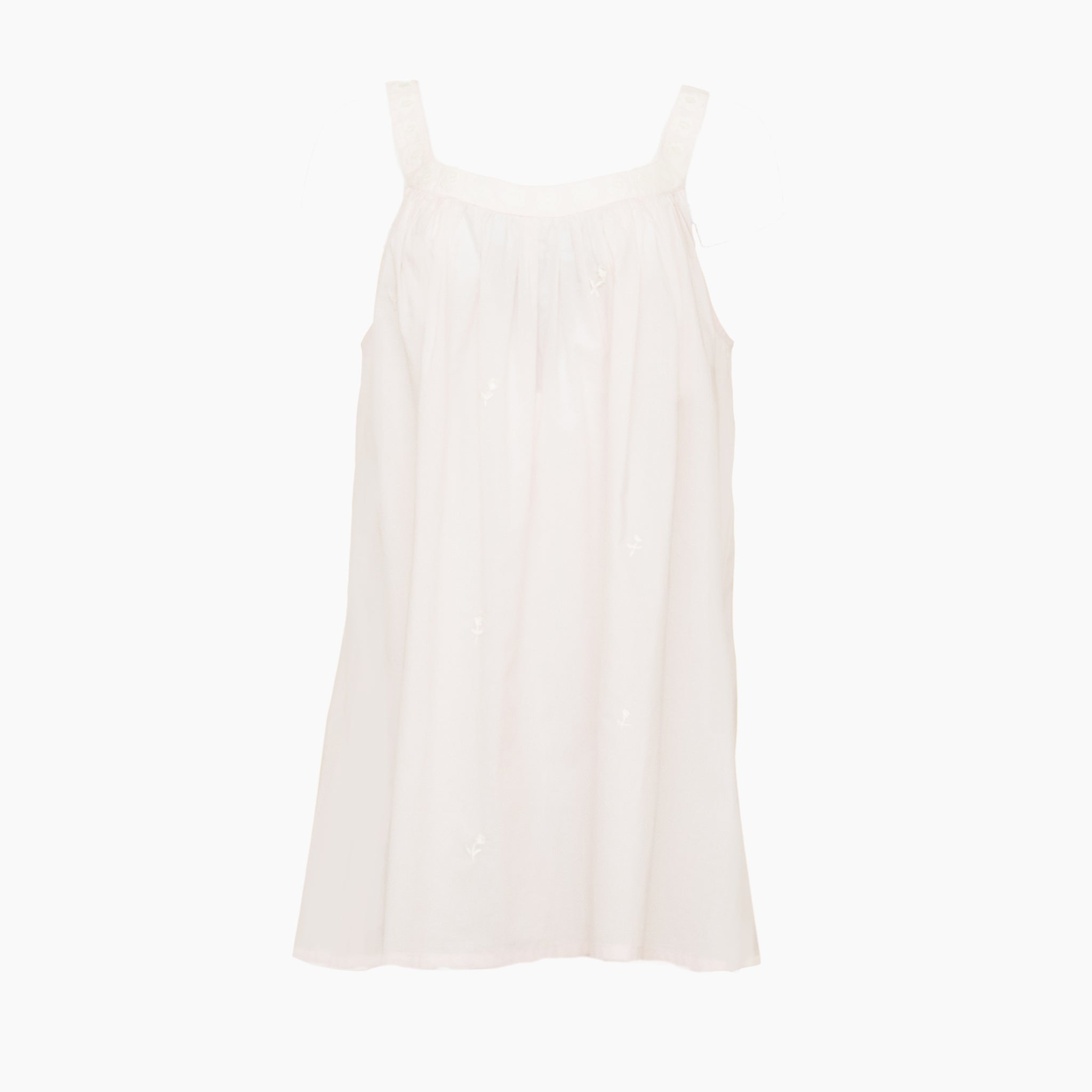 EMBROIDERED TANK NIGHTGOWN - Lenora