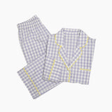 CLASSIC GINGHAM CHECK PAJAMAS W/ RIC RAK TRIM - Lenora