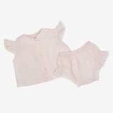 BABY ANN FLUTTER SLEEVE DIAPER SET - Lenora