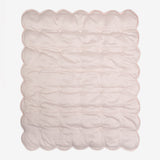 HEARTS & STARS QUILTED SATIN BABY BLANKET - Lenora