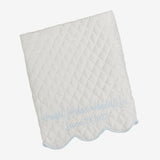 BABY HAND QUILTED SATIN BLANKET