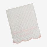 BABY HAND QUILTED SATIN BLANKET